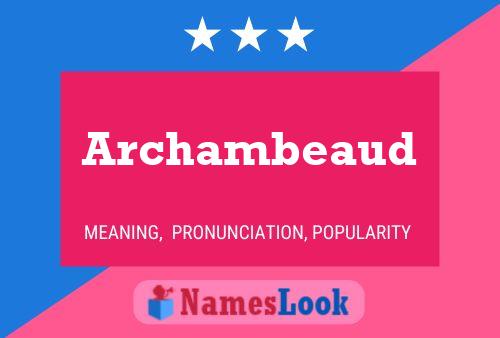 ملصق اسم Archambeaud