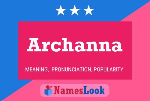 ملصق اسم Archanna