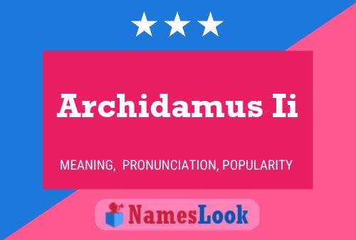 ملصق اسم Archidamus Ii