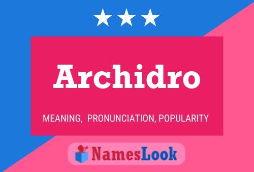 ملصق اسم Archidro