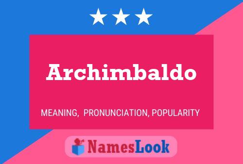 ملصق اسم Archimbaldo