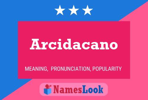 ملصق اسم Arcidacano