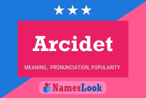 ملصق اسم Arcidet