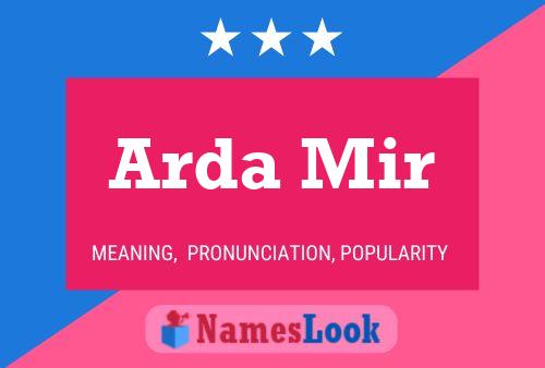 ملصق اسم Arda Mir