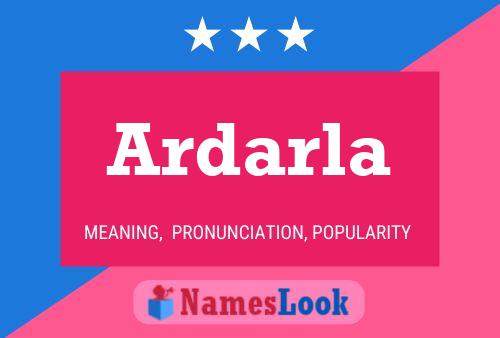 ملصق اسم Ardarla