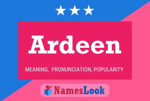 ملصق اسم Ardeen