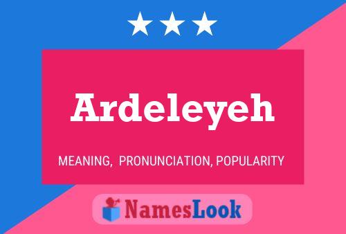 ملصق اسم Ardeleyeh