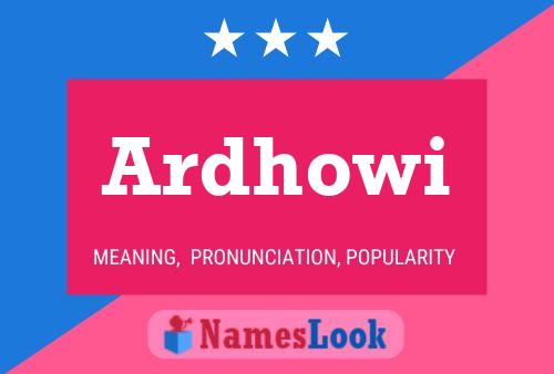 ملصق اسم Ardhowi