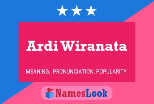 ملصق اسم Ardi Wiranata