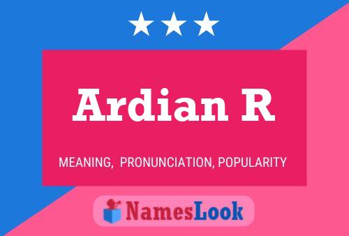 ملصق اسم Ardian R