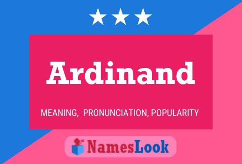 ملصق اسم Ardinand