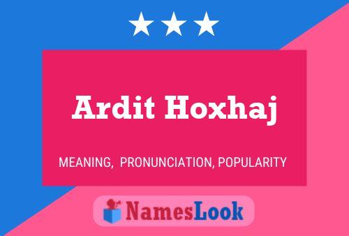 ملصق اسم Ardit Hoxhaj