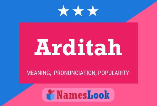 ملصق اسم Arditah