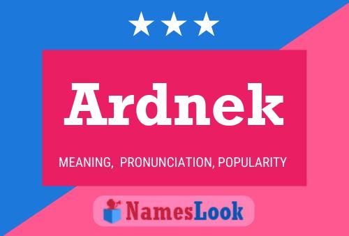 ملصق اسم Ardnek