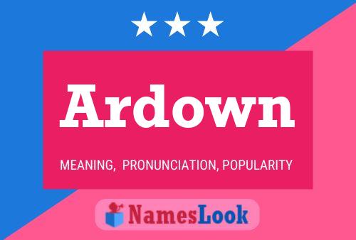 ملصق اسم Ardown