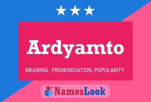 ملصق اسم Ardyamto