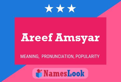 ملصق اسم Areef Amsyar