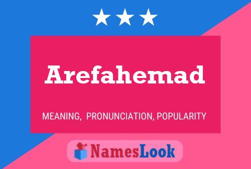 ملصق اسم Arefahemad