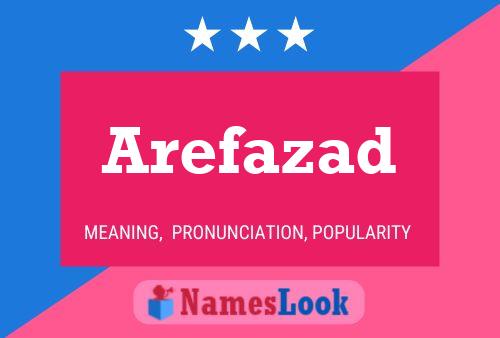 ملصق اسم Arefazad