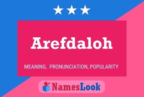 ملصق اسم Arefdaloh