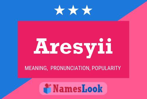 ملصق اسم Aresyii