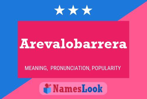 ملصق اسم Arevalobarrera