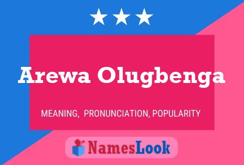 ملصق اسم Arewa Olugbenga