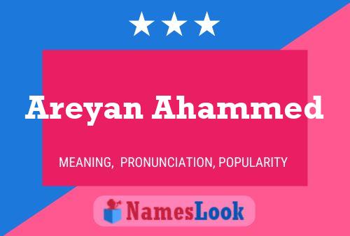 ملصق اسم Areyan Ahammed