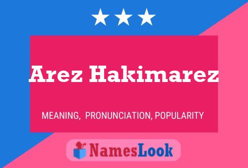 ملصق اسم Arez Hakimarez