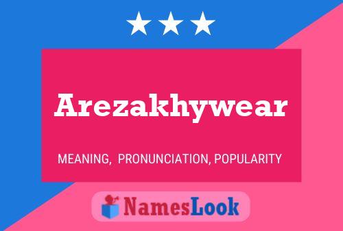 ملصق اسم Arezakhywear