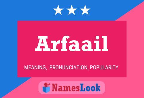 ملصق اسم Arfaail