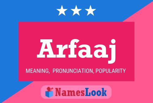 ملصق اسم Arfaaj