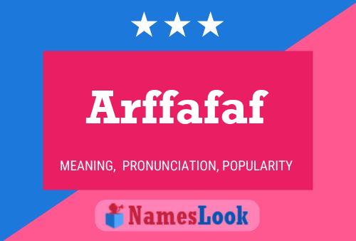 ملصق اسم Arffafaf