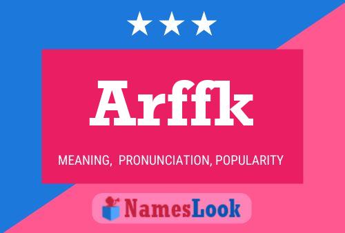 ملصق اسم Arffk