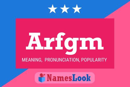 ملصق اسم Arfgm