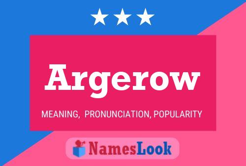 ملصق اسم Argerow