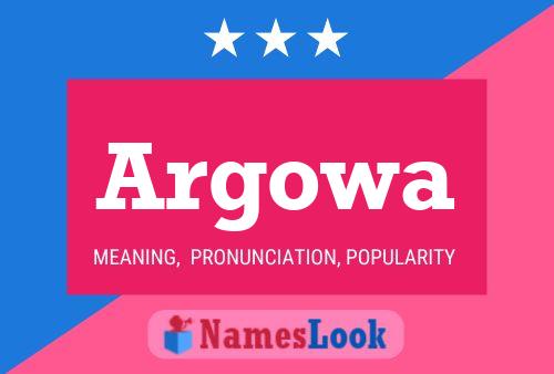 ملصق اسم Argowa