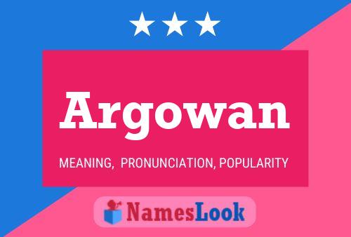 ملصق اسم Argowan