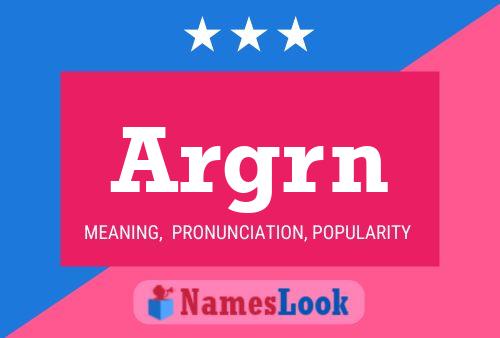 ملصق اسم Argrn