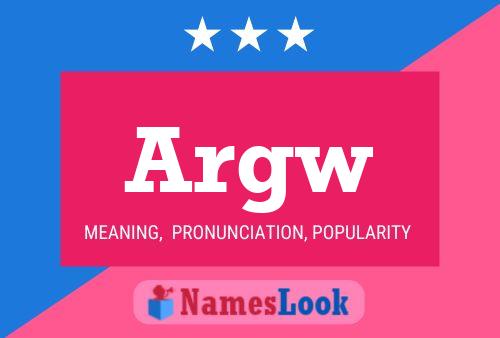 ملصق اسم Argw