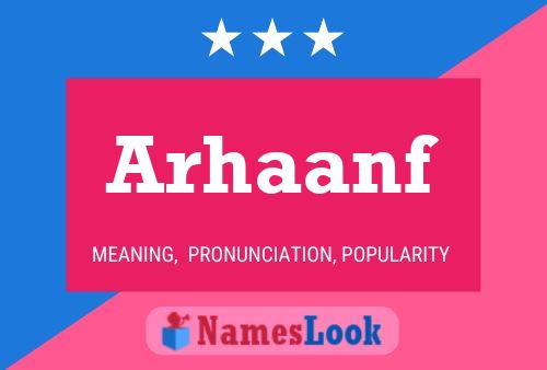 ملصق اسم Arhaanf