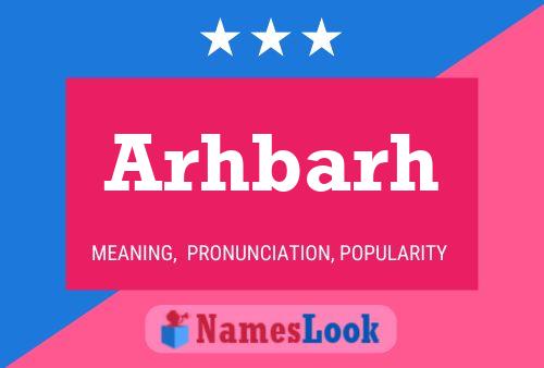 ملصق اسم Arhbarh