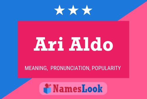 ملصق اسم Ari Aldo