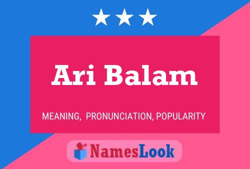 ملصق اسم Ari Balam