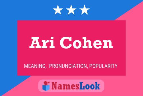 ملصق اسم Ari Cohen