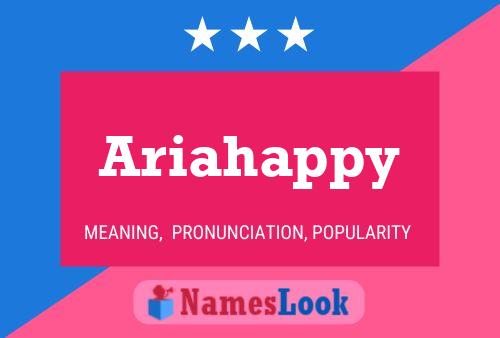 ملصق اسم Ariahappy