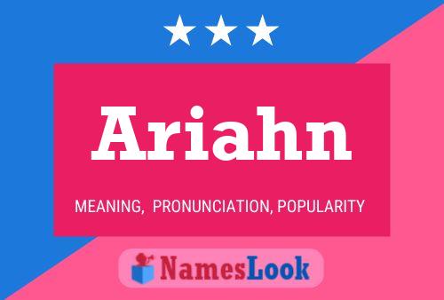 ملصق اسم Ariahn