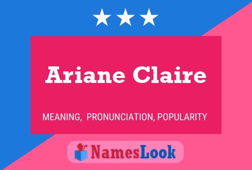 ملصق اسم Ariane Claire