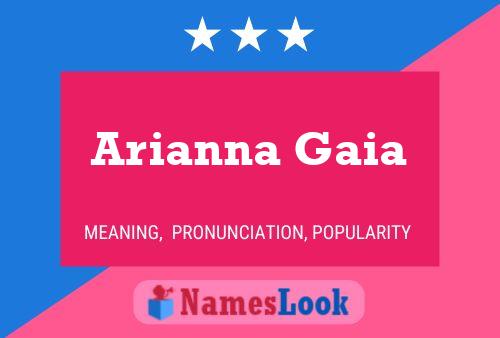 ملصق اسم Arianna Gaia