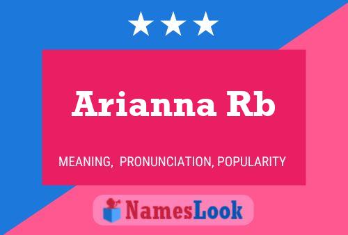 ملصق اسم Arianna Rb